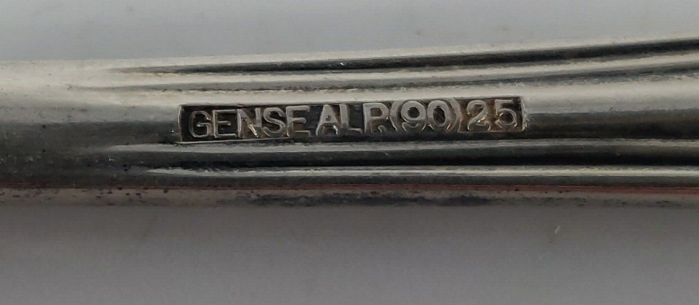 Gense Sweden 4 dinner forks - 7 1/4 inches "Marked (90) 25" Silver gallery