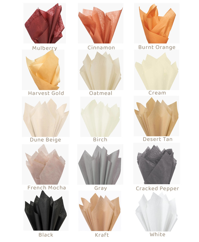 BULK BUY Gift Grade Tissue Paper Sheets - 20" x 30" Choose Color & Pack Amount gallery