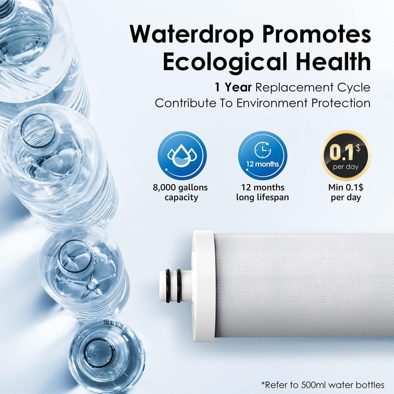 Waterdrop Replacement Faucet Filter,Countertop Water Filter,5-stage,1 Pack gallery