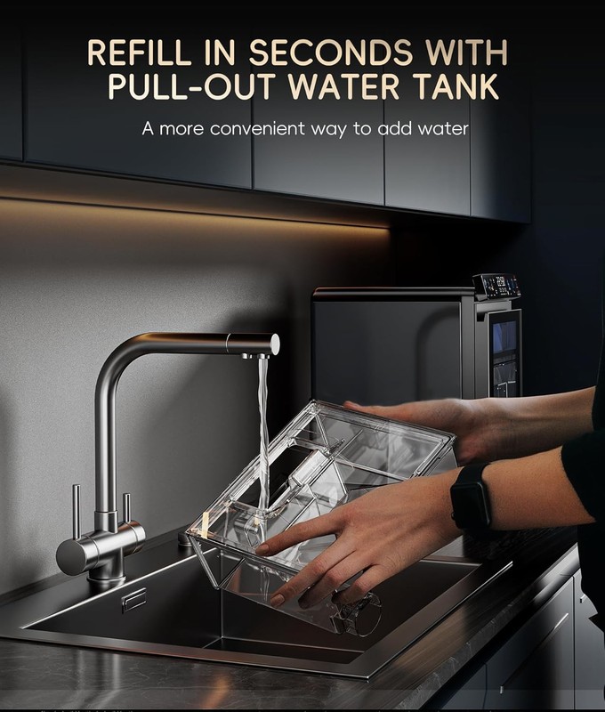 Countertop Nugget Ice Maker ecozy 44 lbs Per Day Smart gallery