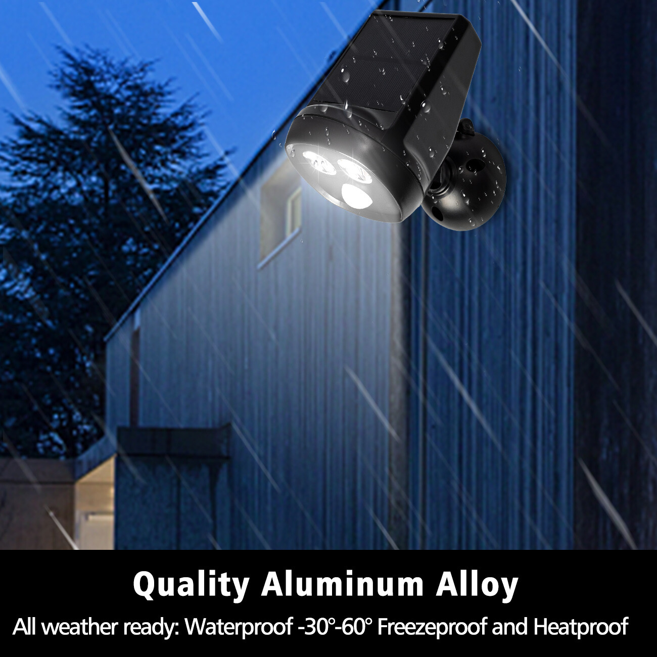LED Solar Flood Light Motion Sensor Security Spot Wall Street Yard Outdoor Lamp gallery