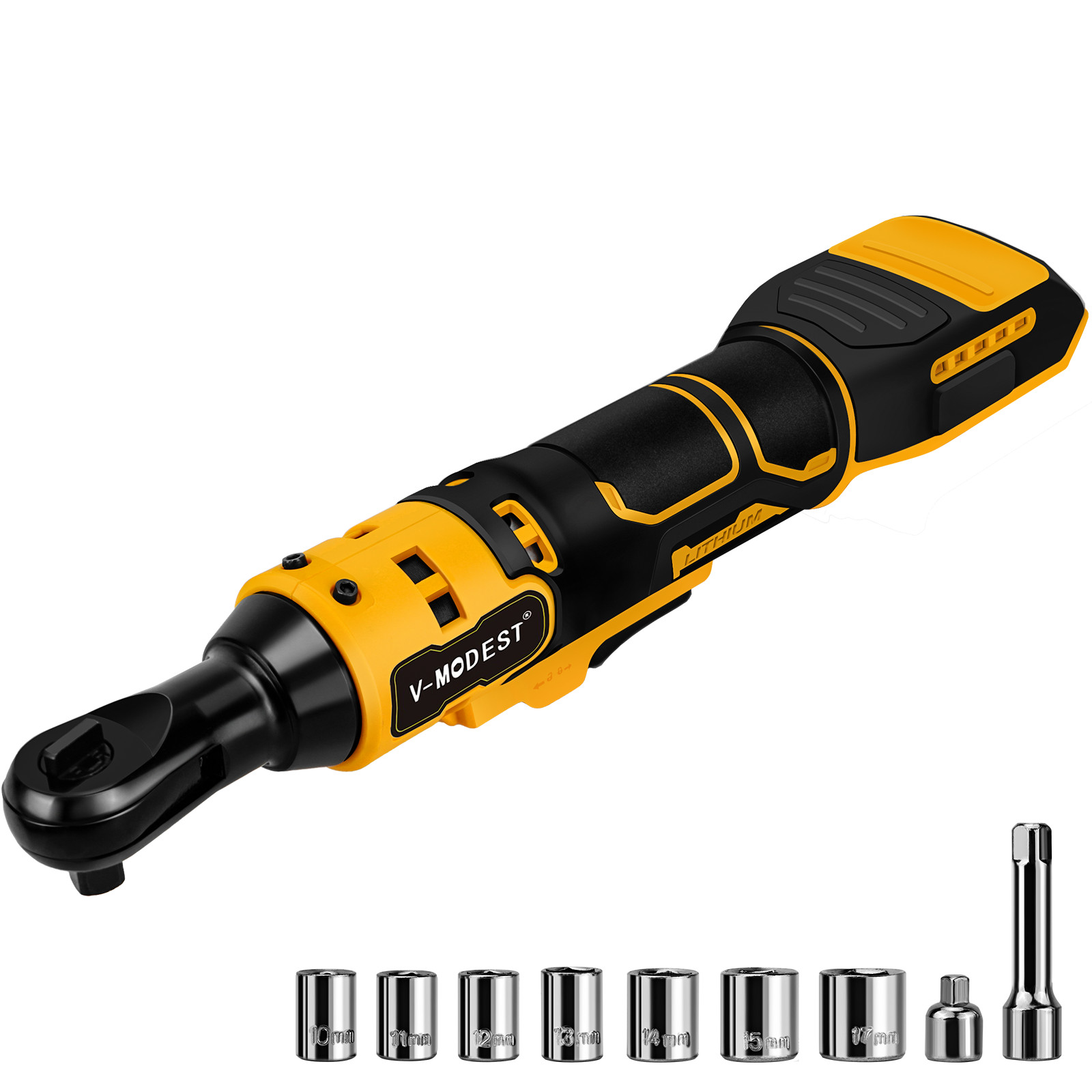 Cordless Ratchet Wrench Compatible DEWALT 20V MAX Battery 3/8" & 1/4" 45 Ft-lbs gallery
