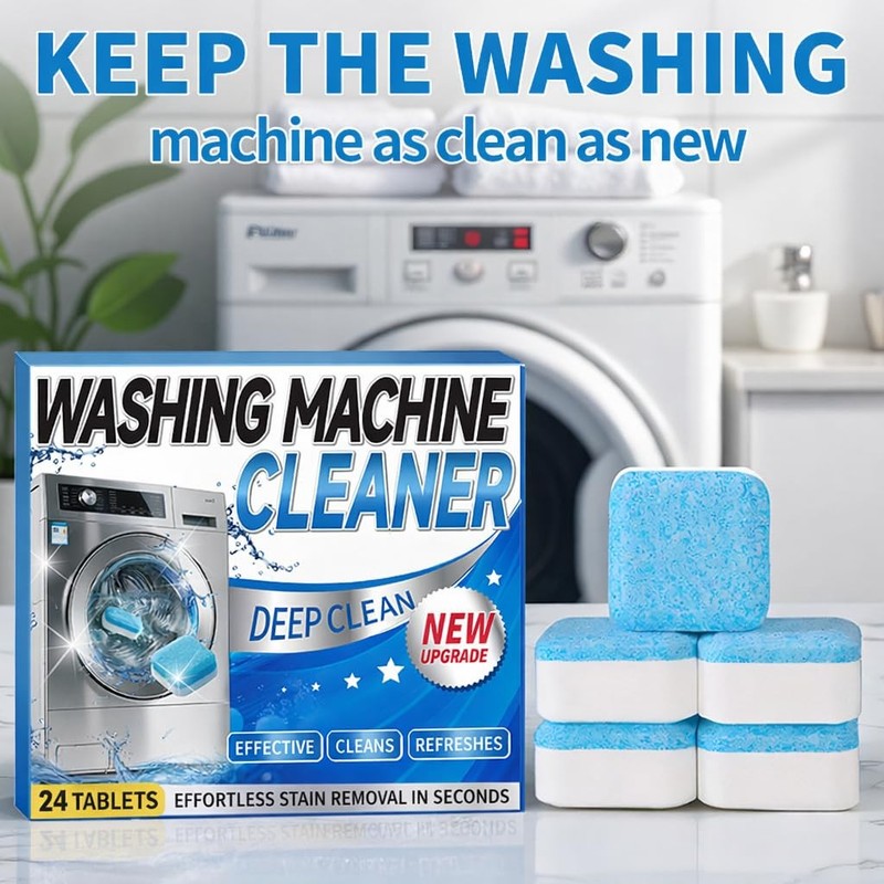 Washing Machine Cleaner Tablets 24 Pack Enzyme Deep Clean Front Load Washer gallery