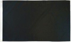 Solid Color Black Flag 3x5ft Blank Sublimation Flag Nylon 200D