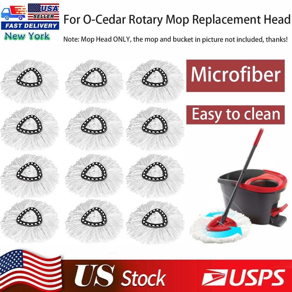 Spin Mop Replacement Head Mop Refill For Ocedar Triangle Swivel Mops