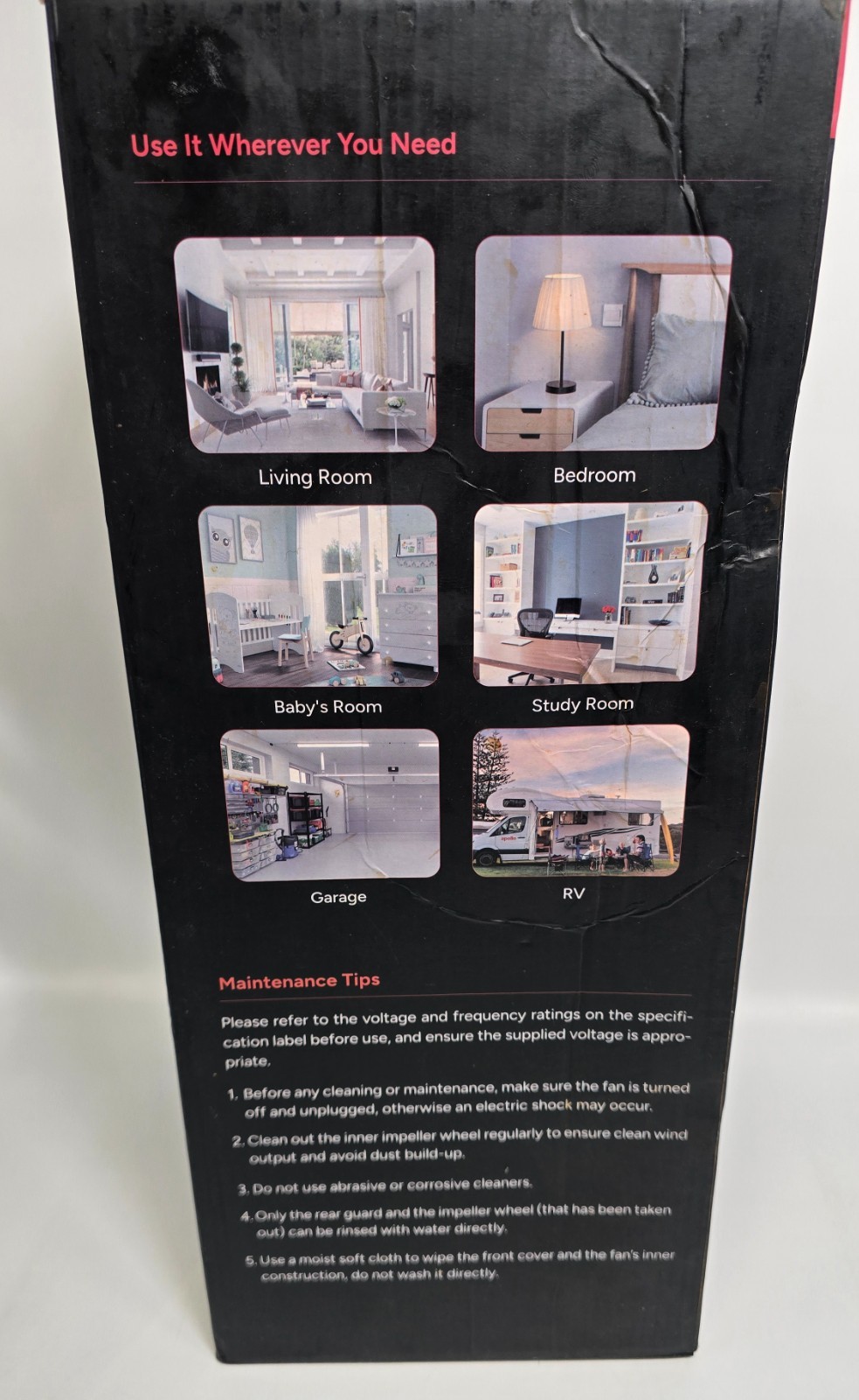 DR.PREPARE Tower Fan for Bedroom, 25 dB Quiet DC Bladeless Fan w/ Remote *NEW* gallery