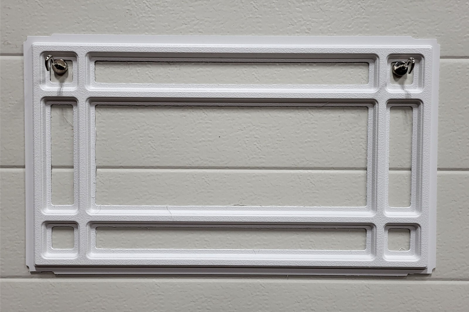 CLOPAY Prairie 510 Window Inserts /Short Panel Garage Door White Set of 4 gallery