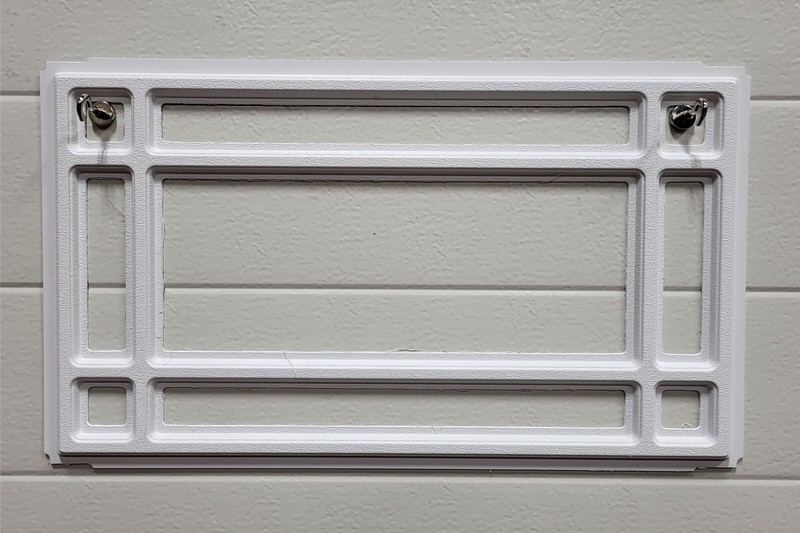 CLOPAY Prairie 510 Window Inserts /Short Panel Garage Door White Set of 4 gallery