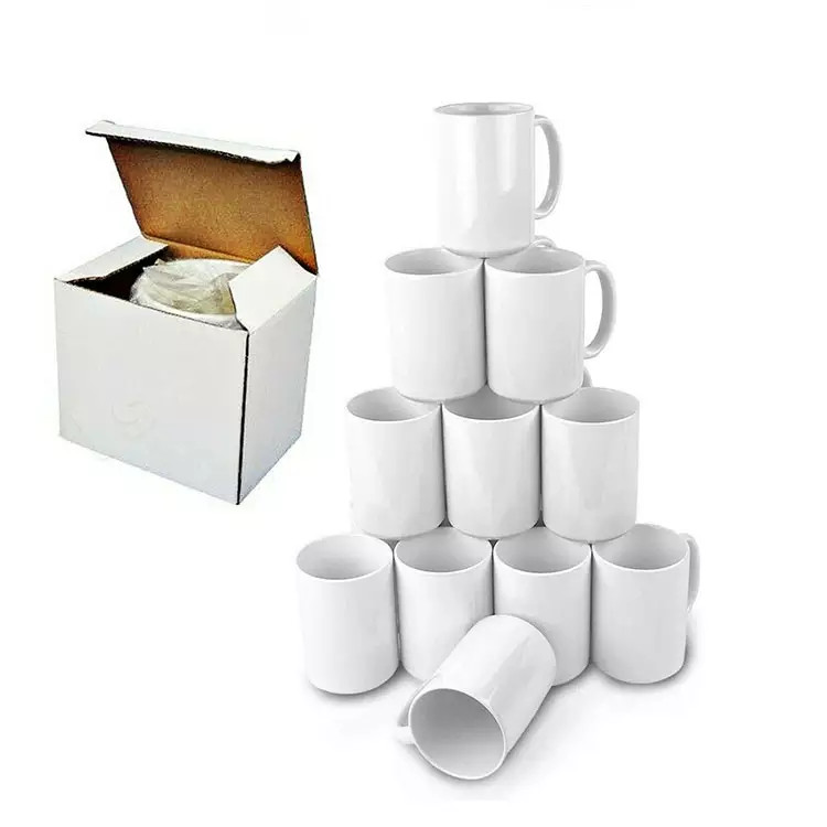 11 OZ Sublimation Blank Mugs With Cardboard Box , total of 8 Pieces gallery