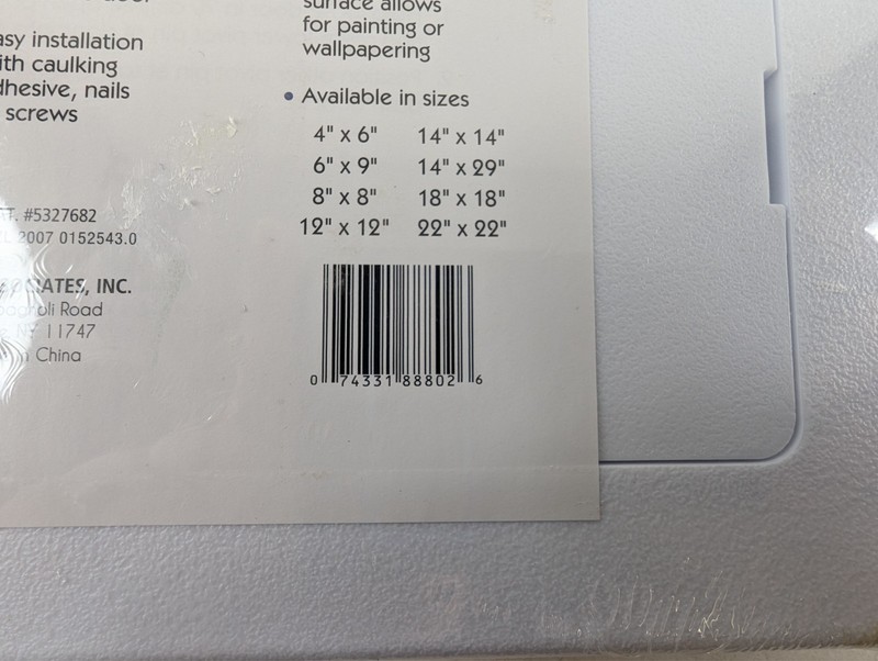 Karp Access Door Panel 8x8 Plastic Handi Panel HA88 Easy Install New gallery