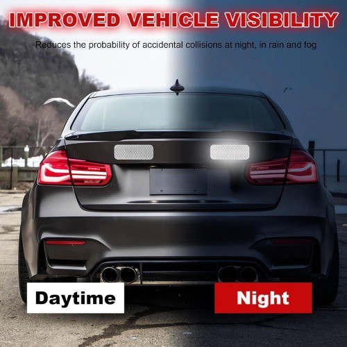 20 PCS Waterproof Reflective Warning Stickers for Cars, SUVs, Tr Color: Silver gallery