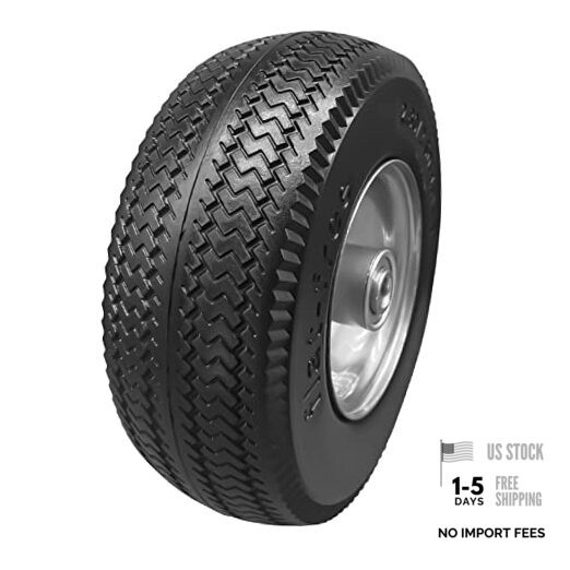 8.5" Flat Free Solid Polyurethane Tire and Wheel PU Airless Tires 2.80/2.50-4