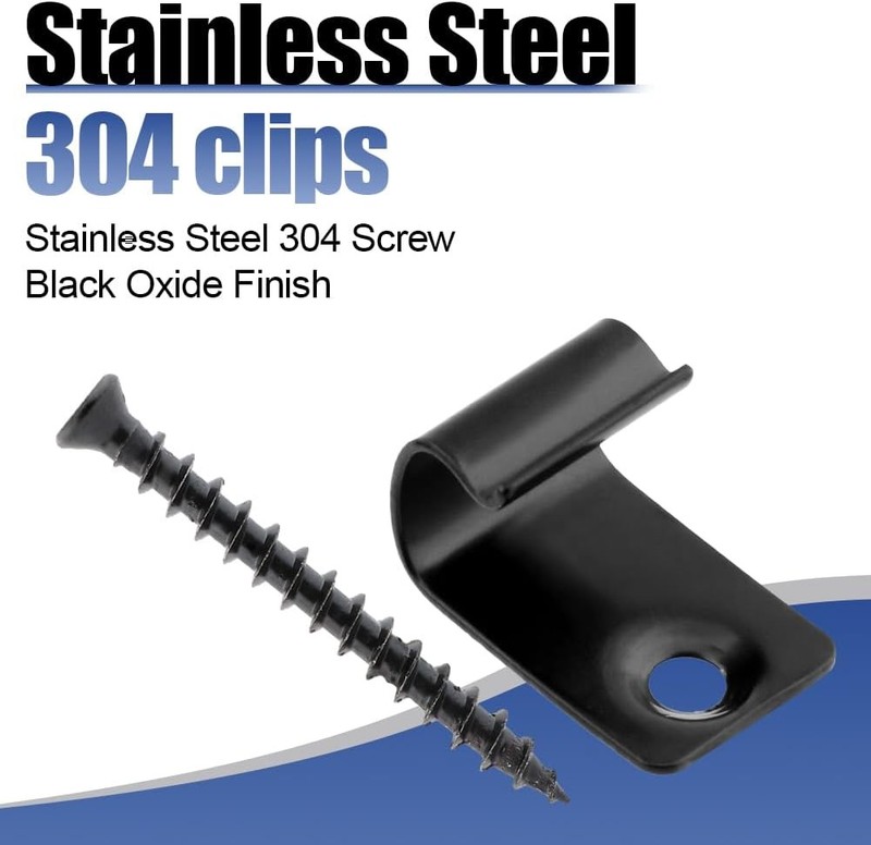 Hidden Deck Fasteners Starter Clips for Composite Decking, 50 Clips 50 Screws St gallery