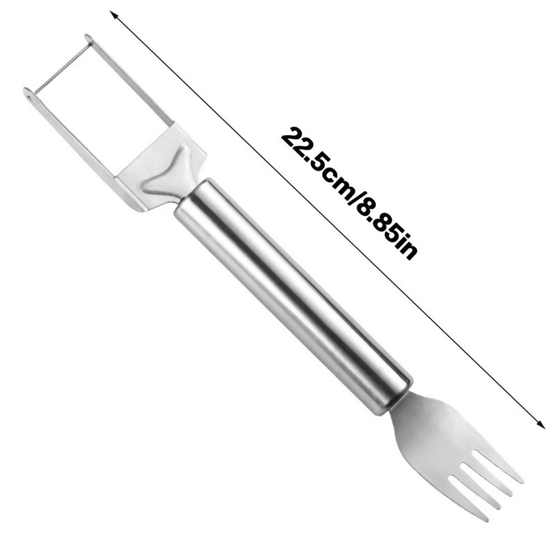 Multifunctional Watermelon Fork Slicer Cutter Stainless Steel Fruit Fork Tool gallery