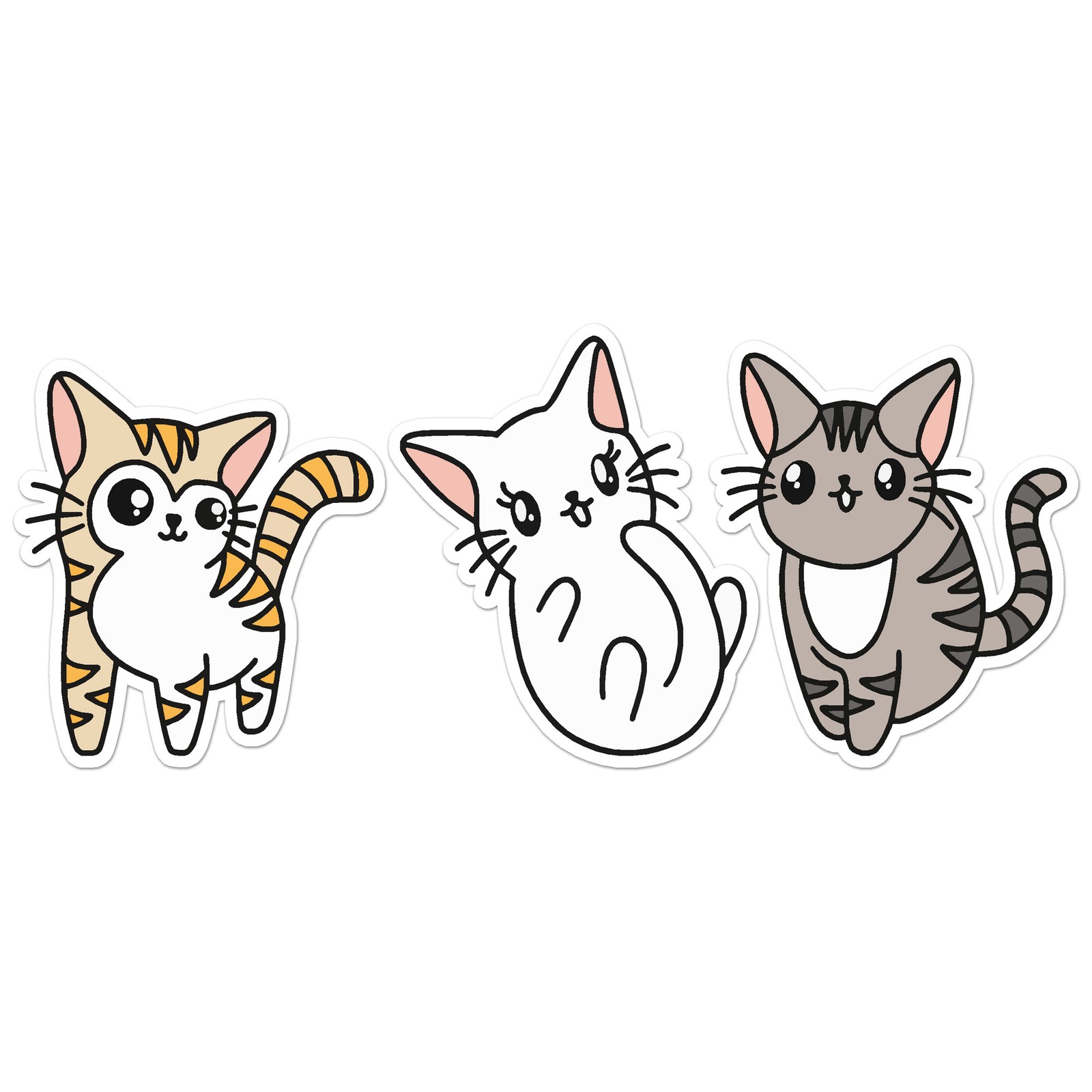 Cats Kittens - Vinyl Decal Sticker - Car Window Laptop - ebn7695 gallery