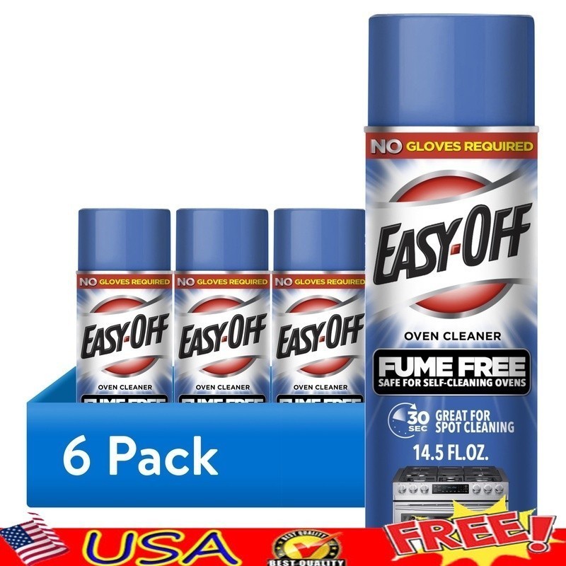 6 Pack Fume Free Oven Cleaner & Degreaser Foam Spray Tough Grease Grime New gallery