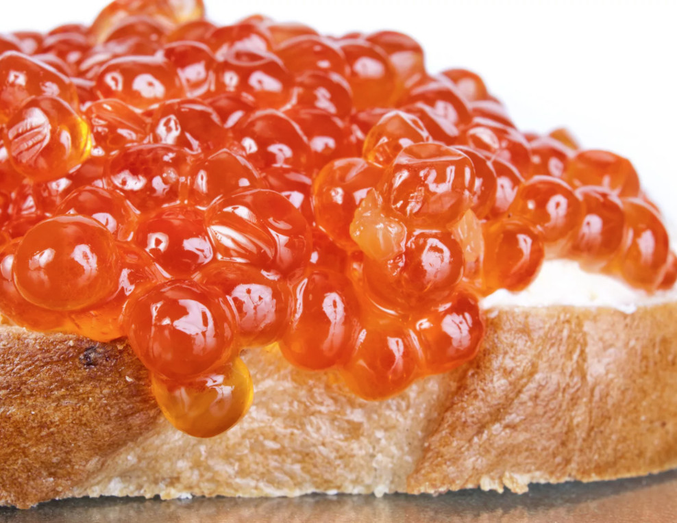 Alaskan Red Salmon Caviar Salmon Roe Lightly Salted Caviar 1 Lbs x Set of 2 gallery