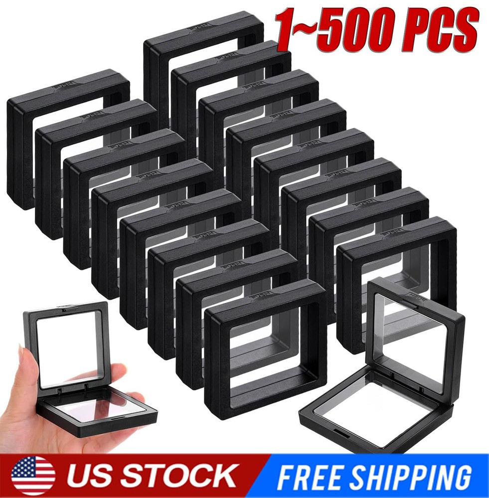 3D Floating Frame Shadow Box Picture Frame Jewelry Display Protection LOT