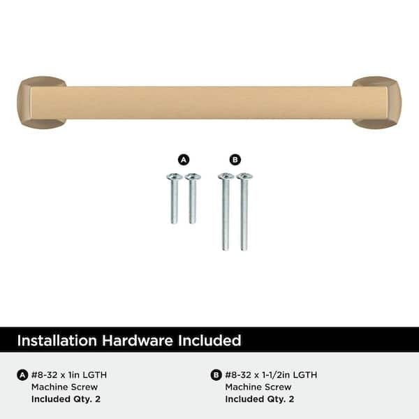 Amerock Hybridize 5-1/16 in. (128mm) Modern Champagne Bronze Bar Cabinet Pull gallery
