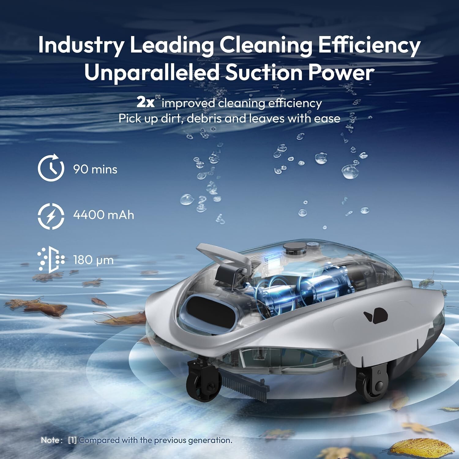 Bubot 300P Cordless Pool Cleaner Robot - Pool Vacuum with Superior Suction gallery