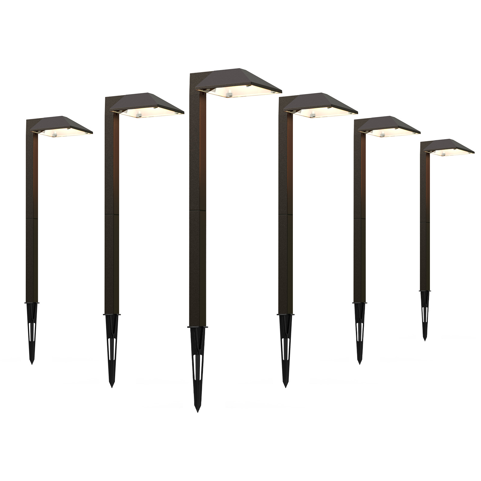 Malibu Outdoor Landscape Lighting Low Voltage LED Pathway Light 6 Pack 22 Lumen gallery
