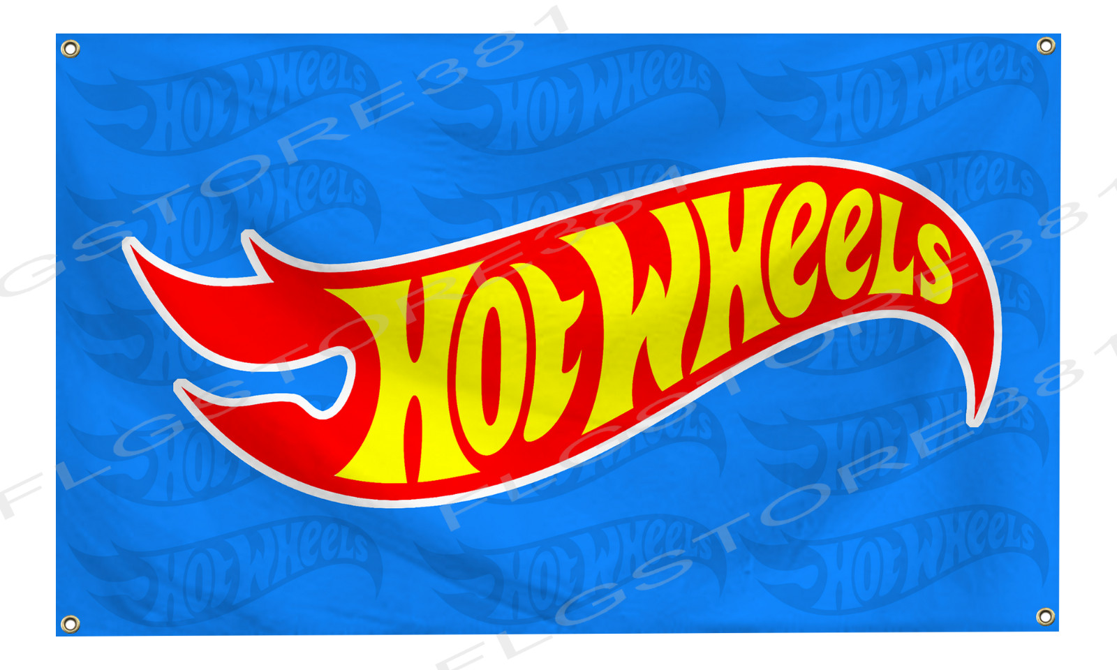 Hot Wheels Flag Banner8X5,5X3,3X2 Ft Mattel Toys Collectors Wall Decor Flag gallery