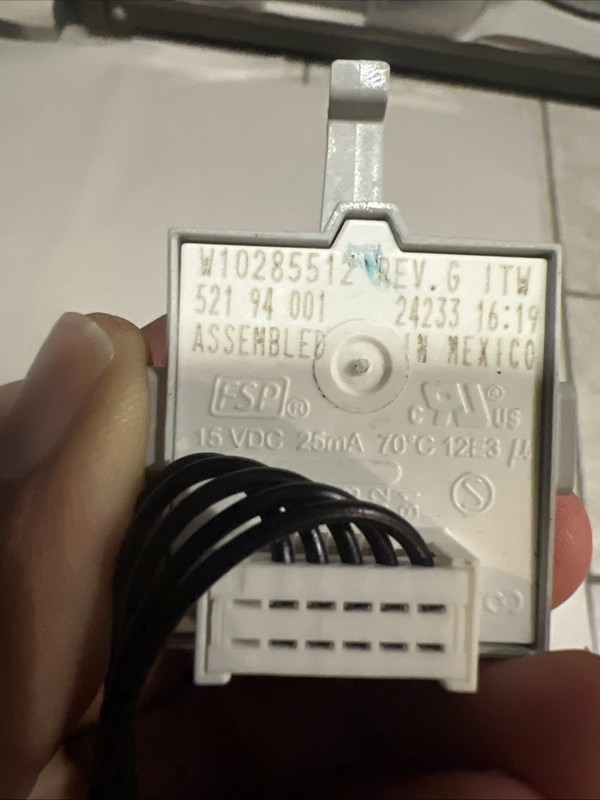 OEM Whirlpool Washer Select Switch WPW10285518 W10285512 for WTW4816FW3 NEW gallery