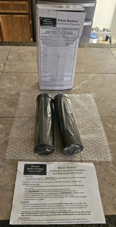 Berkey Authentic Black BB9-2 Water replacement Filters for Berkey Water System gallery