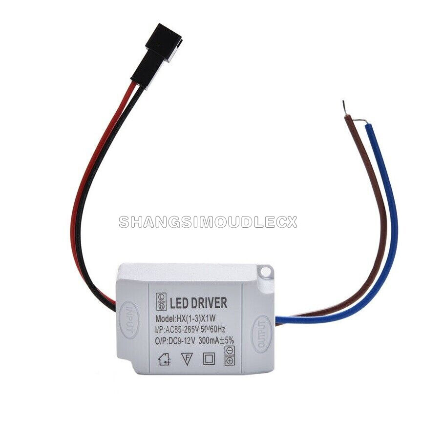 LED Electronic Transformer Smart Power Supply Driver 3X1W AC 85V-265V to DC 12V gallery