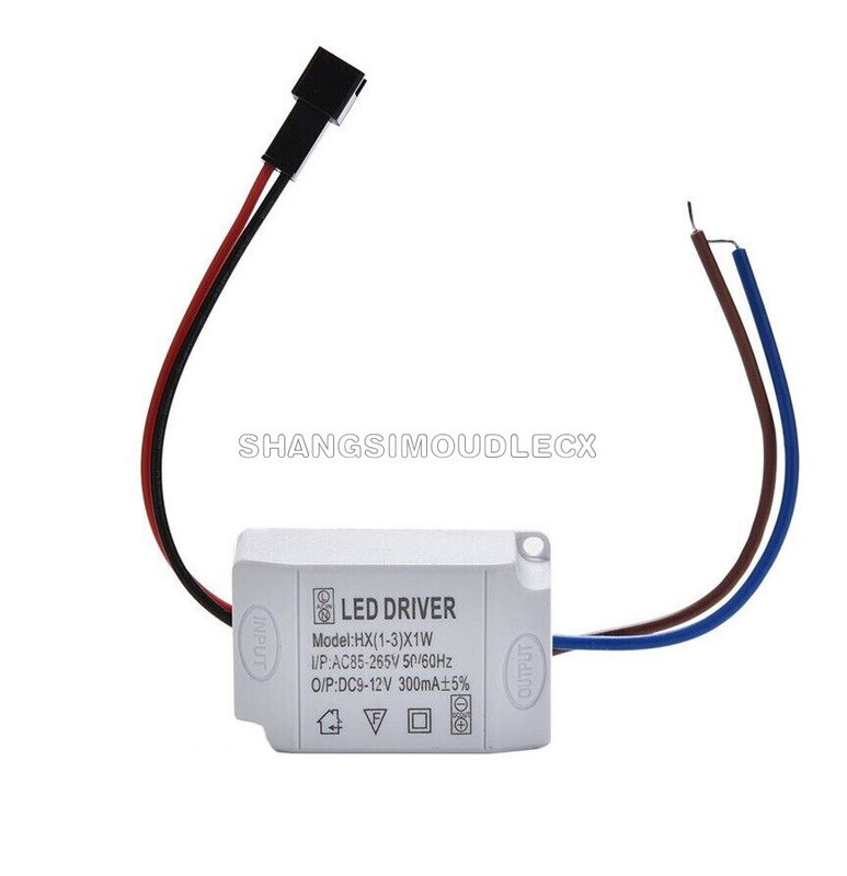 LED Electronic Transformer Smart Power Supply Driver 3X1W AC 85V-265V to DC 12V gallery