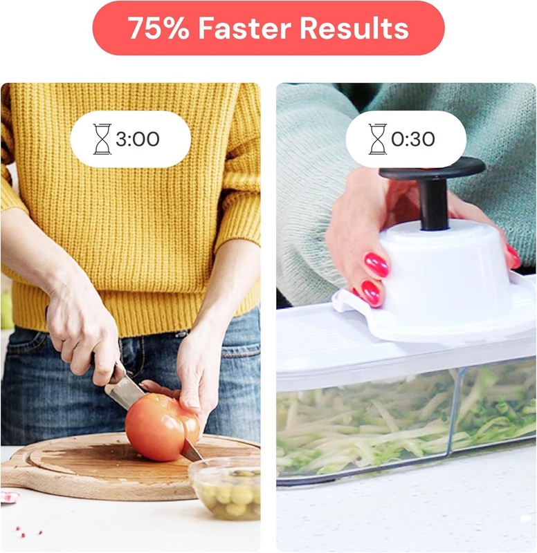 Fullstar Mandoline Slicer for Kitchen - Vegetable Chopper, Onion Potato Food Veg gallery