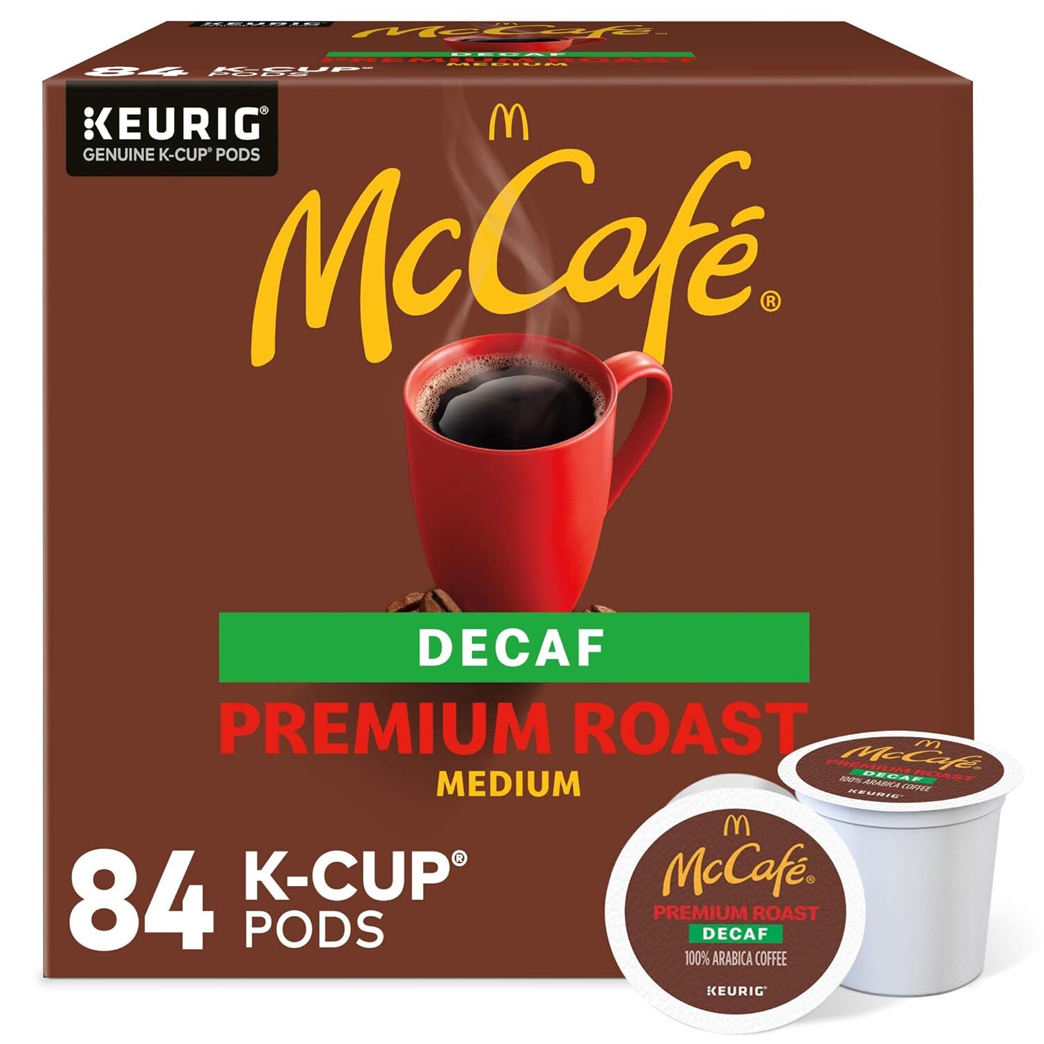 McCafe DECAF Premium Roast Coffee 84 to 168 Keurig K cups Pick Any Size gallery