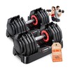 XDDIAS Adjustable Dumbbell Set of 2, 25/55/80LB Dumbbell Set-Fast Adjust Weig... gallery