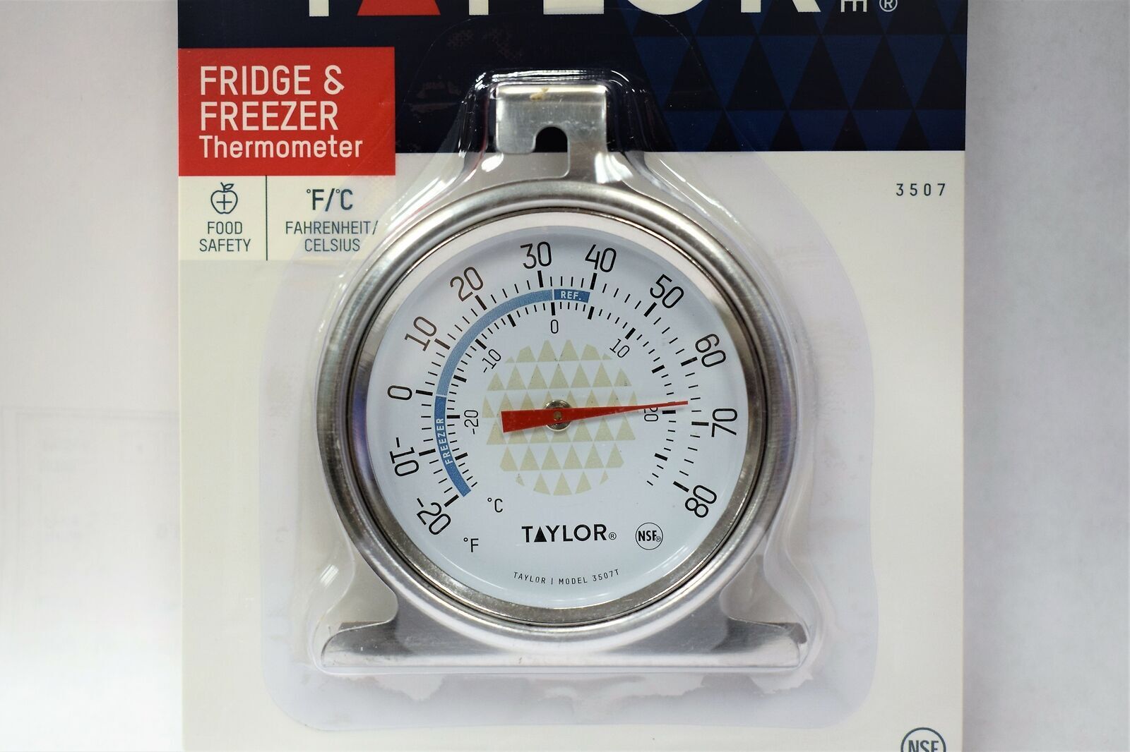 Taylor 3507 TruTemp Refrigerator / Freezer Dial Type Stainless Thermometer gallery