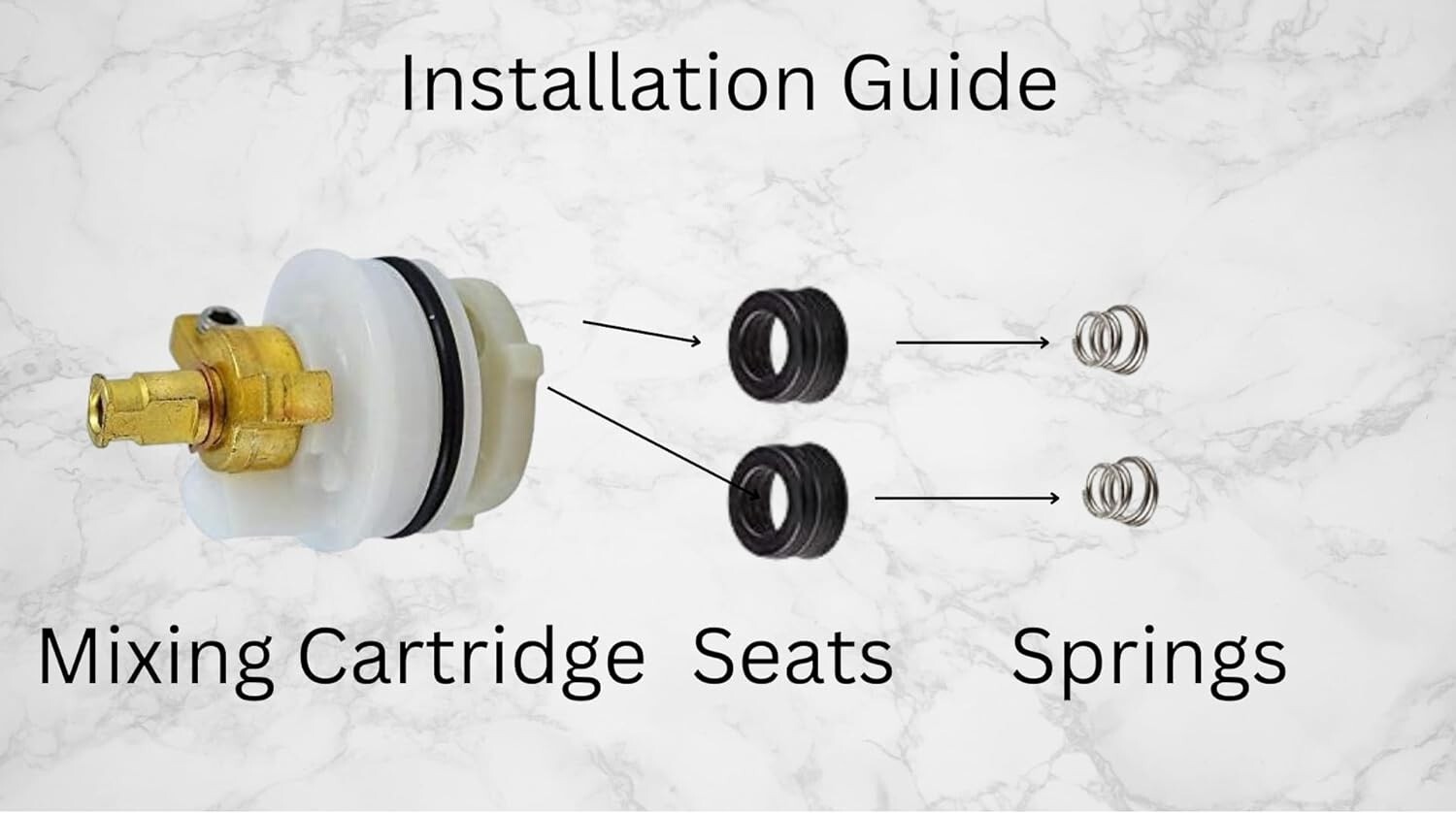 RP1991 Compatible Repair Kit For Shower Cartridge with RP4993 Seats & Springs gallery