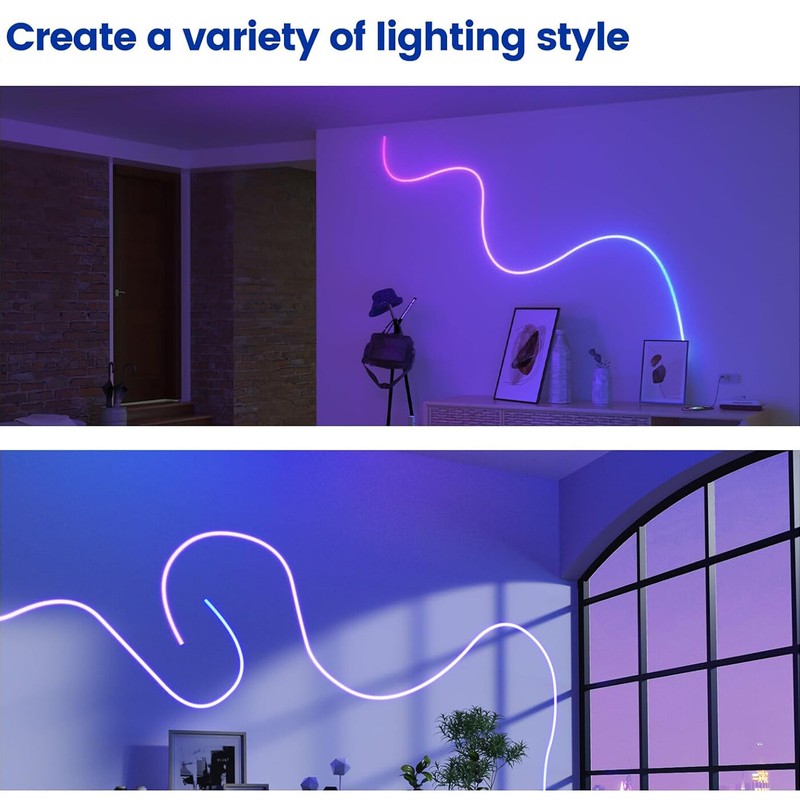 16.4FT/5M Spotless Black Silicone LED Channel System 20x20mm Through Free gallery