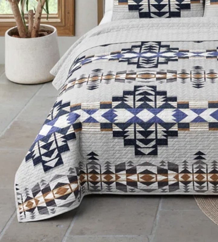 Pendleton Full/ Queen Coverlet Quilt Set Desert Sand, gallery
