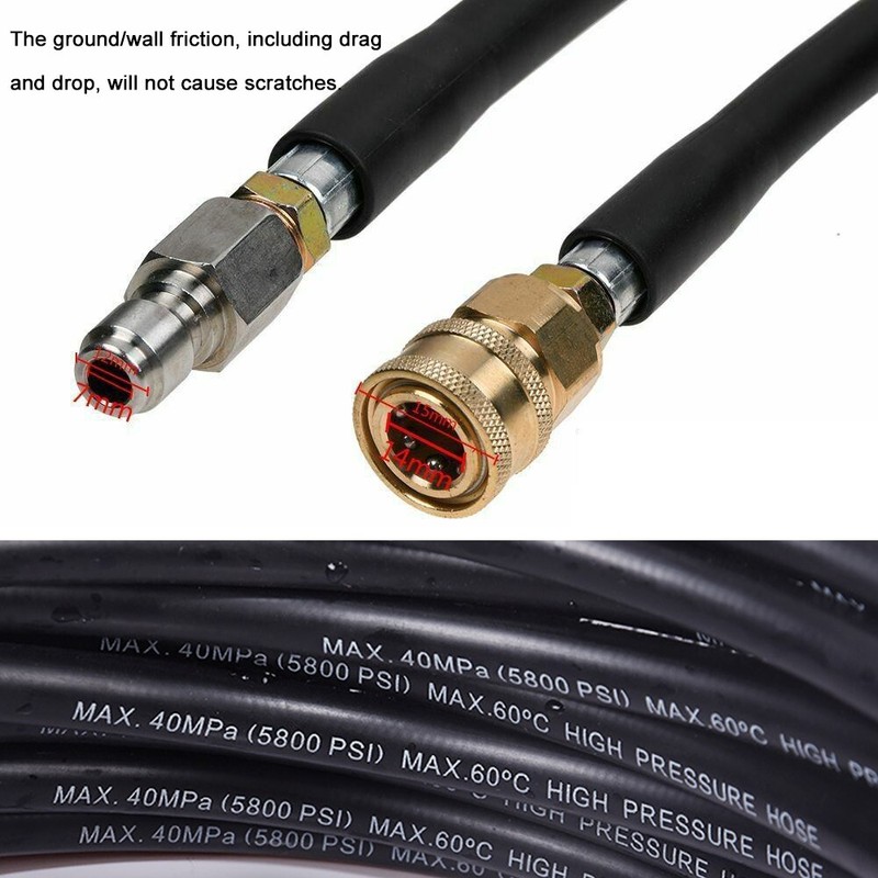 100FT 5800PSI Replacement High Pressure Power Washer Hose -3/8" Quick Connect gallery