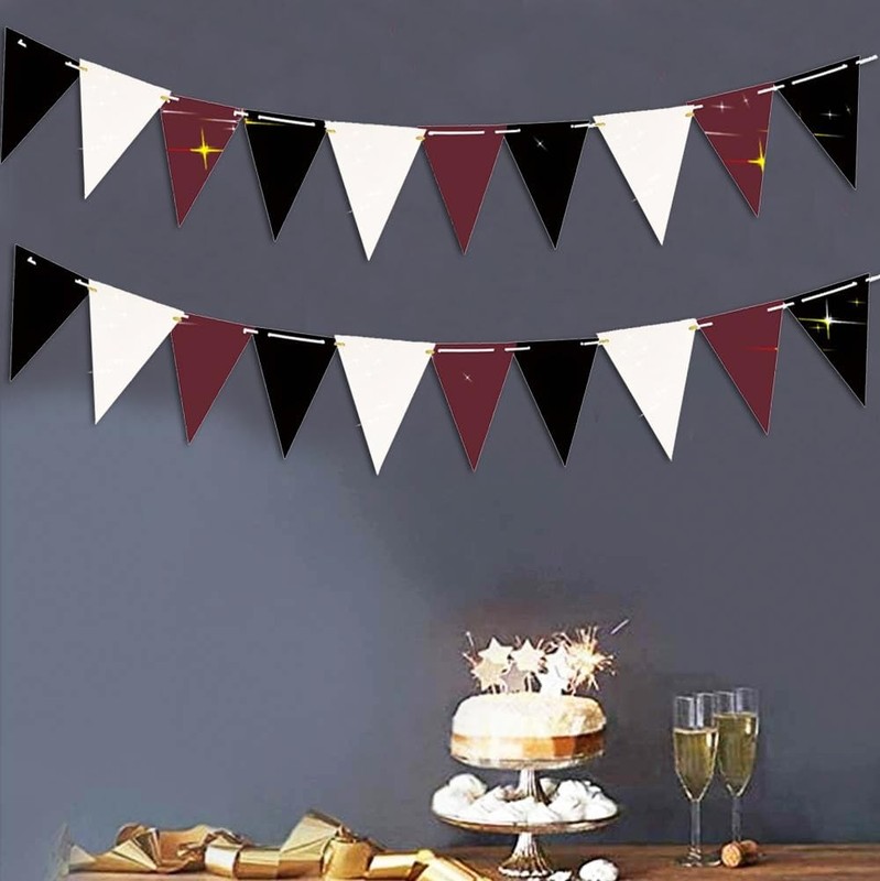 Graduation Party Decorations Maroon Black Burgundy White gallery