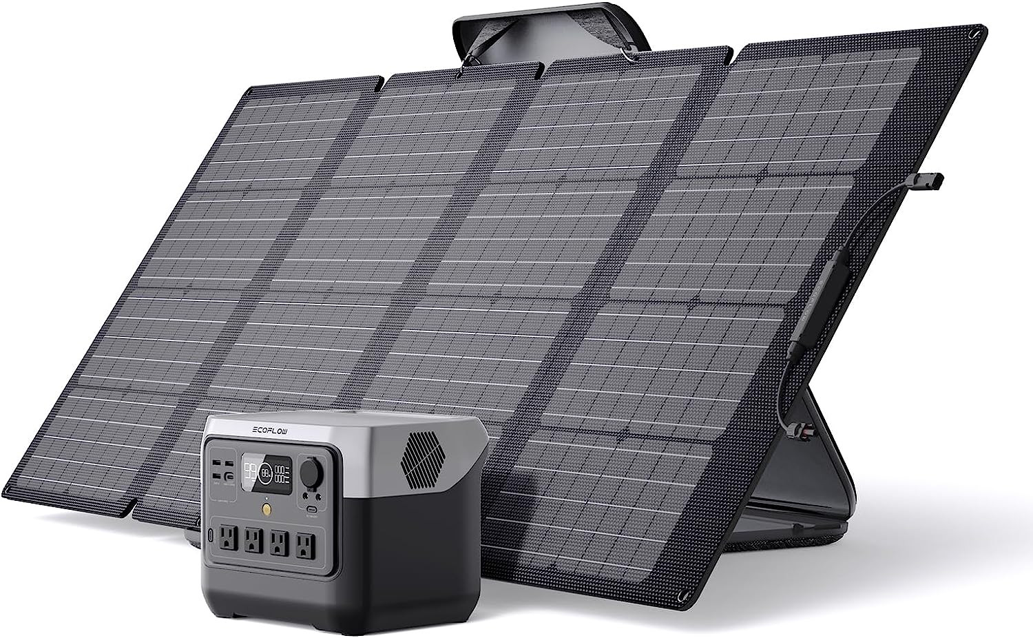 Solar Generator RIVER 2 Pro 768Wh Portable Power Station & 160W Portable Solar P gallery