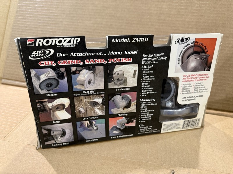 Rotozip ~ Zip mate ~ ZM101 Multipurpose Attachment ~ NIB gallery