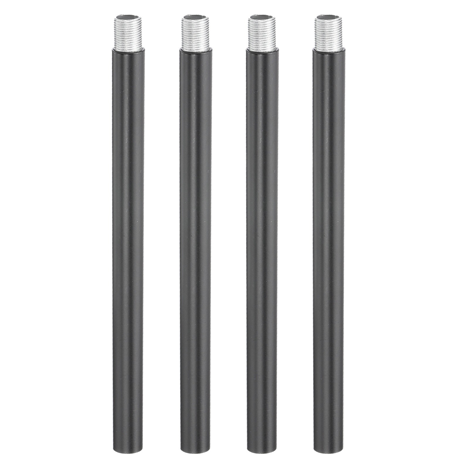 4 Set 6" M10 x 1mm Fine Thread Threaded Extension Rod with Pipe Nipple Black gallery