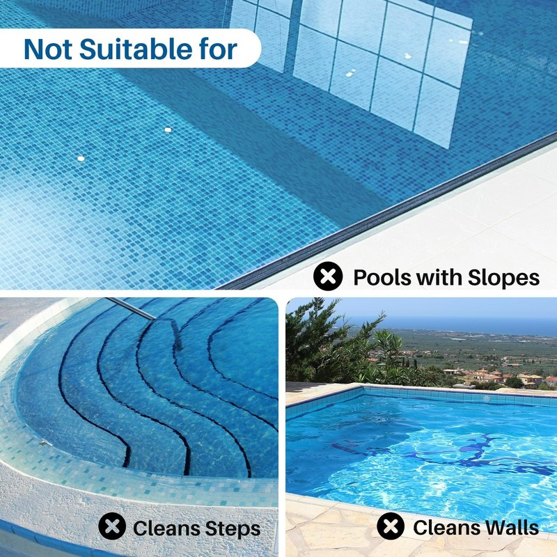 POOLPURE Cordless Robotic Pool Cleaner - 100Min Runtime,1000 Sq.Ft, Auto-Parking gallery