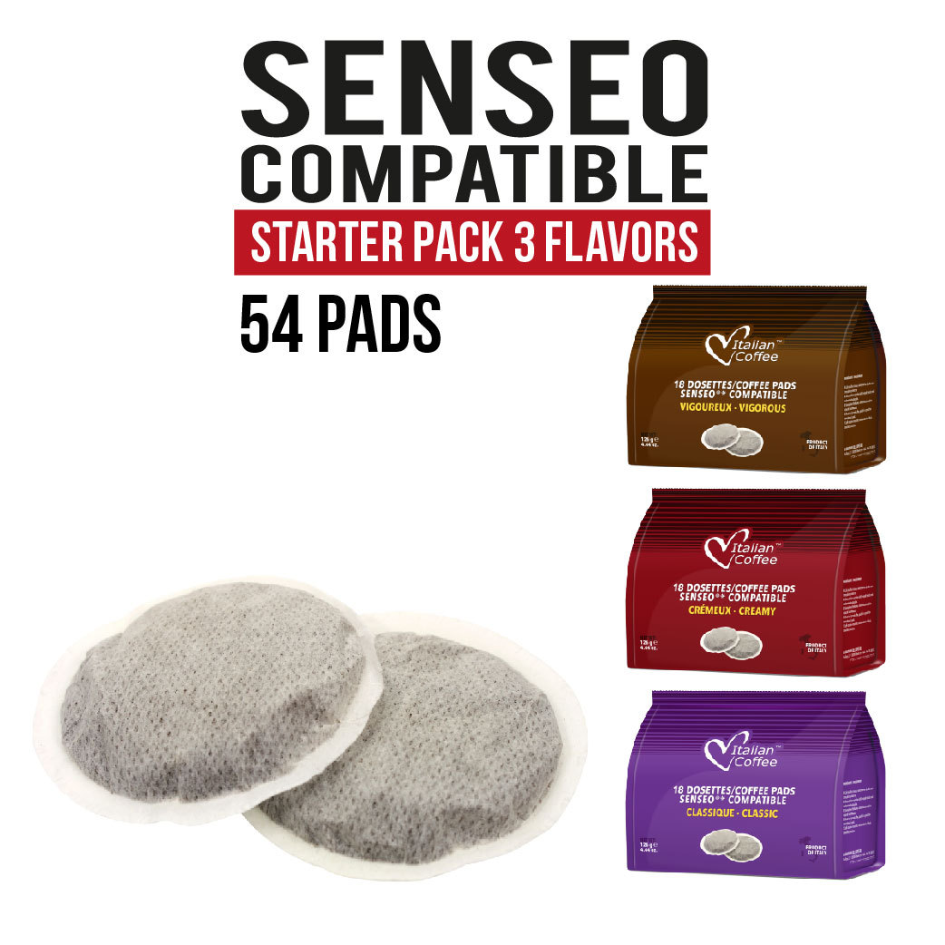 54 Pods Senseo compatible Italian Coffee Pads STARTER PACK! FREE FAST SHIPPING! gallery