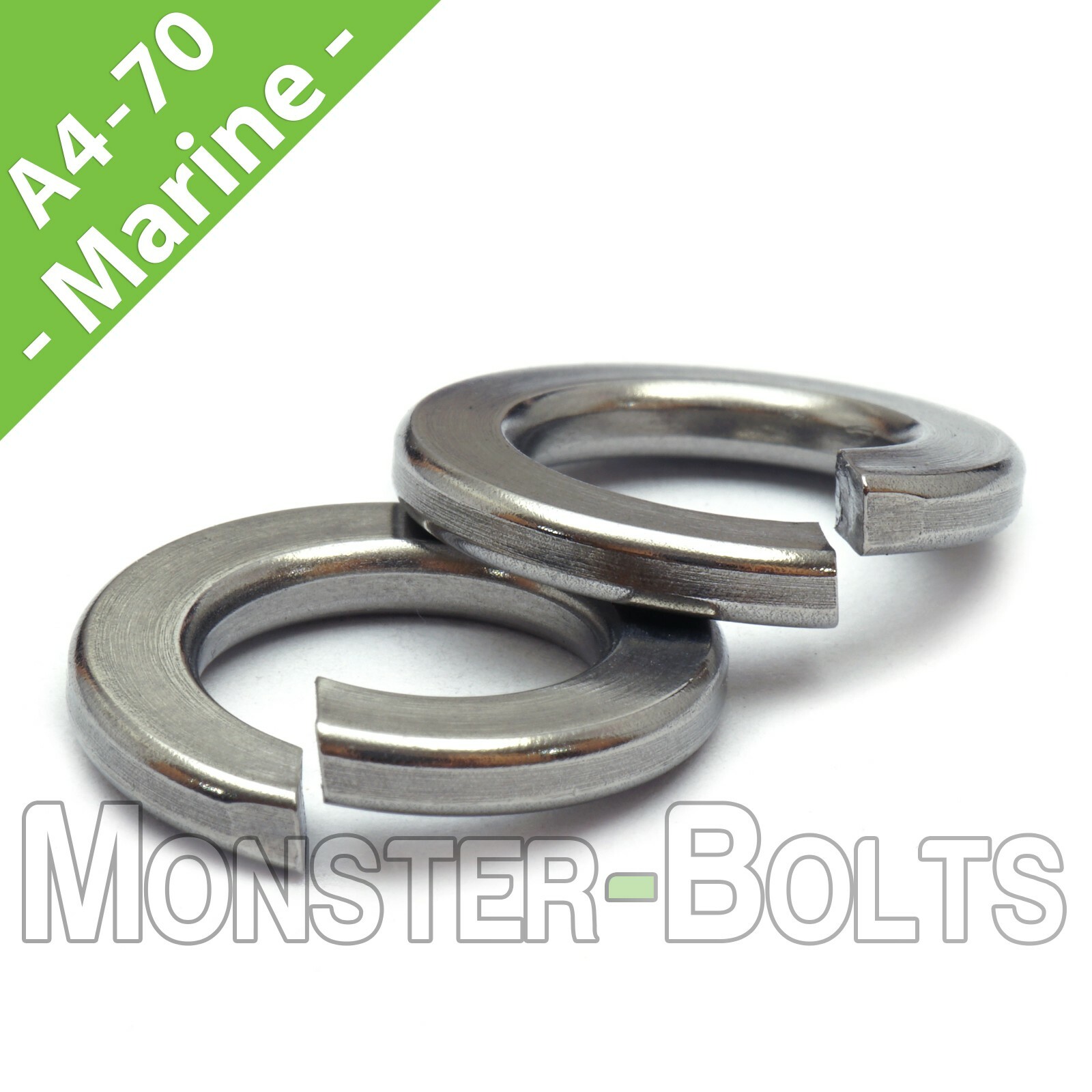 A4 (316) Stainless Steel Split Lock Washer DIN 127B - M2 M2.5 M3 M4 M5 M6 M8 M10 gallery