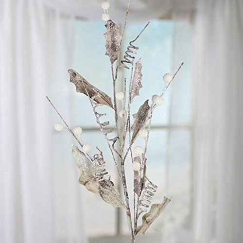 Factory Direct Craft Frosted Artificial Twig and White Holly Berry Branch gallery