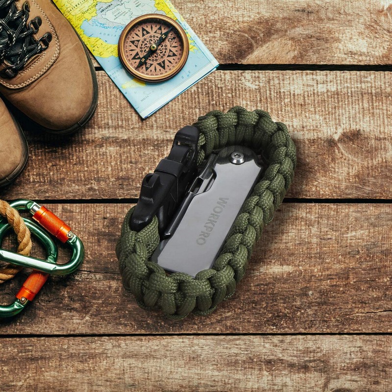 WORKPRO 3PC Compact Folding Utility Knife Lock Back Box Cutter Clip Pocket Knife gallery
