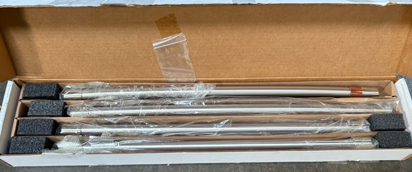 GE Cafe CXQB4H4PNSS 4 pc Refrigeration Handle Kit - Brushed Stainless gallery