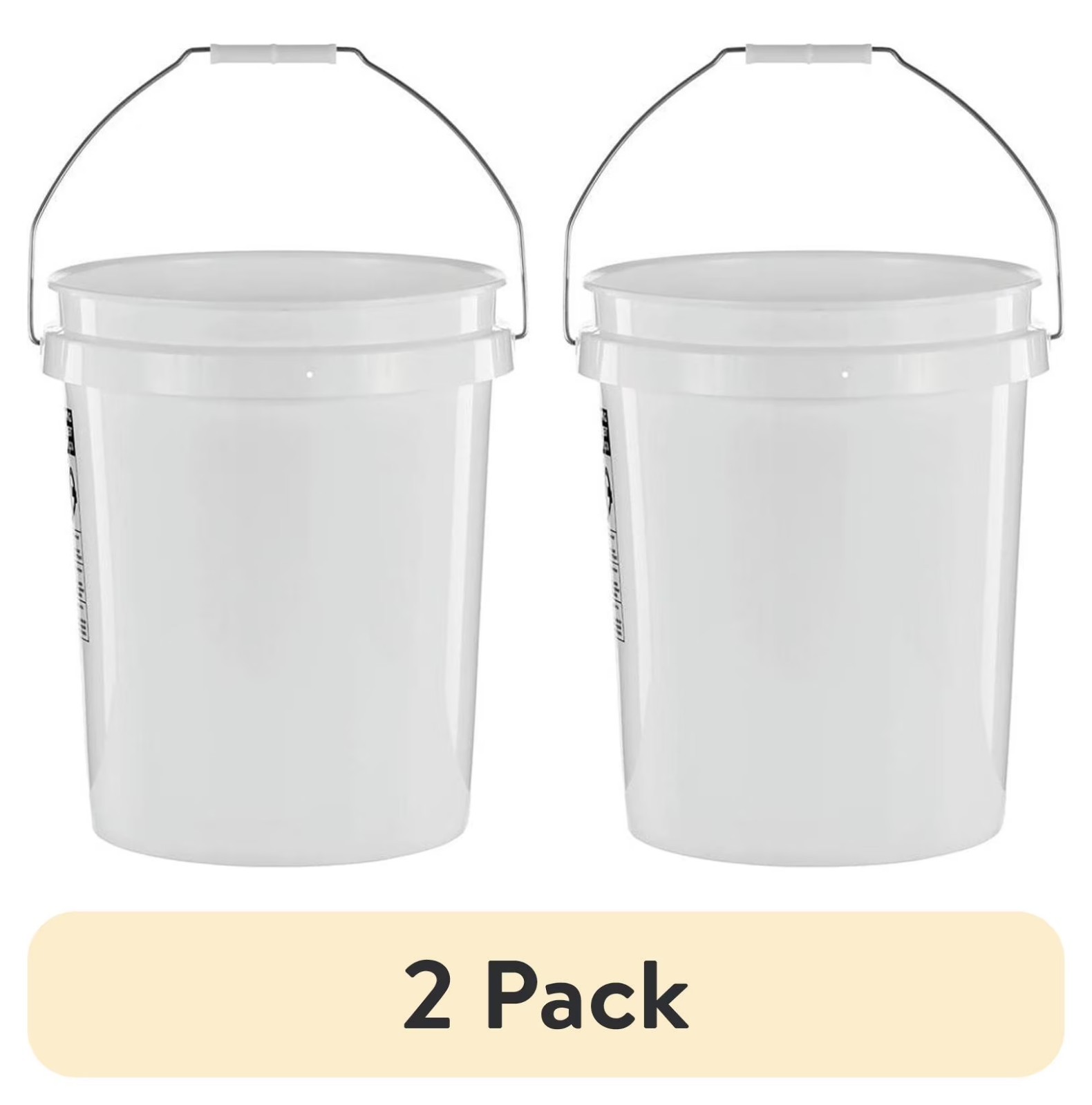 2 pack United Solutions 5 Gallon Round Utility Bucket, Comfort Handle, 1 Each gallery