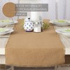 Table Runner Burlap Natural Farmhouse 13x48 Rect Fringe Kitchen Decor VHC Brands gallery